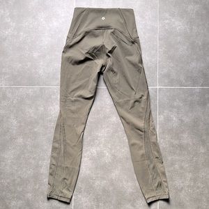 Dark olive/green lululemon 7/8, 25inch leggings